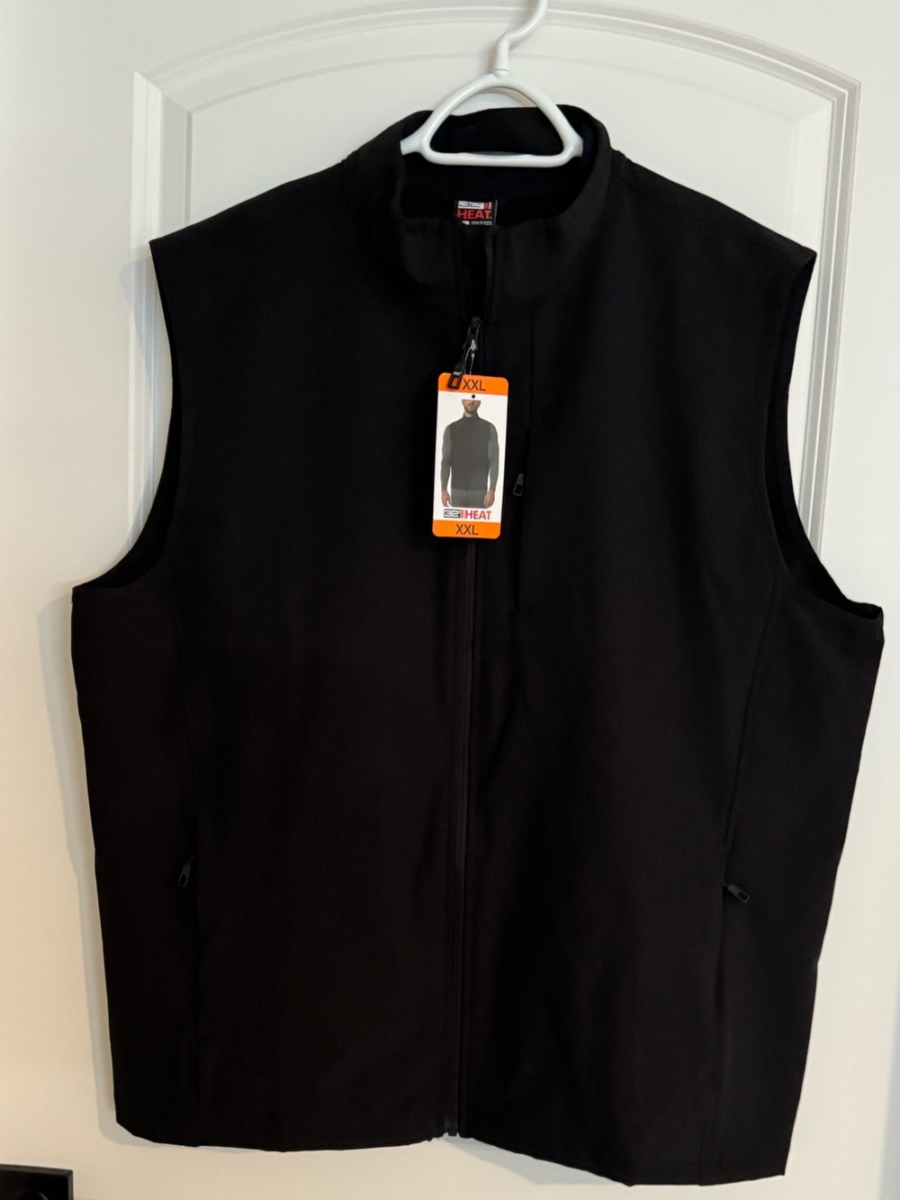 Men's Black Softshell Zip Vest - Lightweight Layering